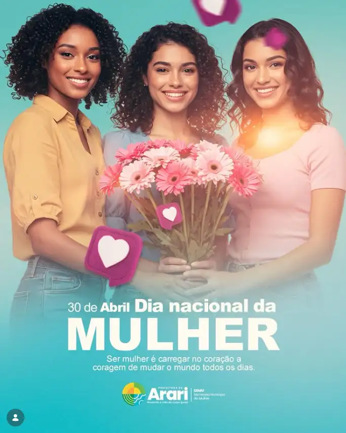 Hoje celebramos não só o Dia Nacional da Mulher, mas a força que existe em cada uma de nós.