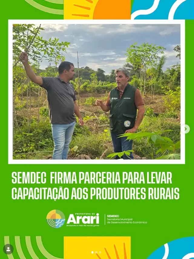 SEMDEC firma parceria para levar capacitação aos produtores rurais