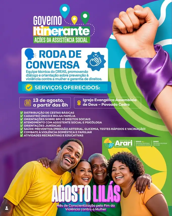 GOVERNO ITINERANTE | AÇÕES DA SECRETARIA MUNICIPAL DE ASSISTÊNCIA SOCIAL