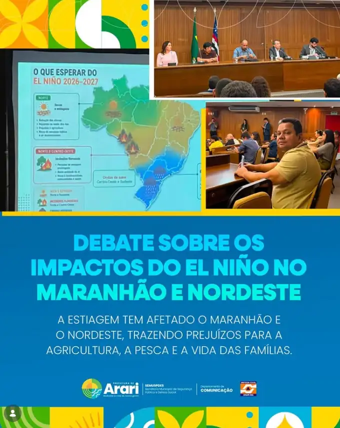Arari participa de debate sobre os impactos do El Niño