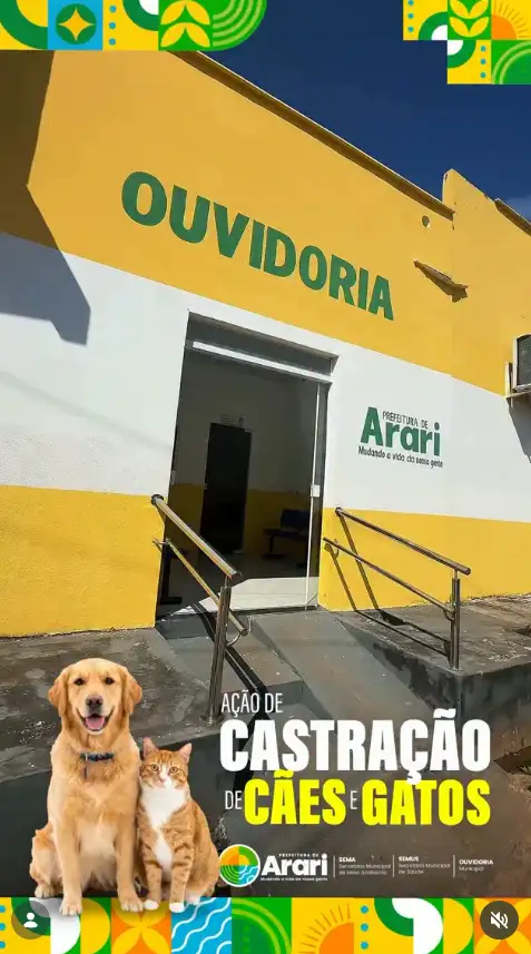 A Prefeitura de Arari segue avançando no cuidado e na proteção dos animais!