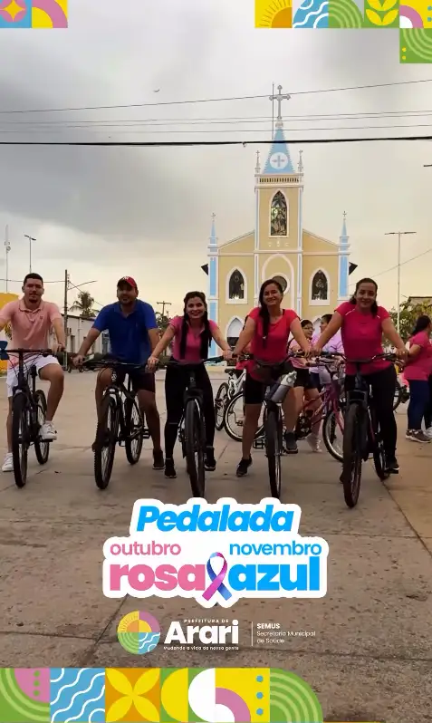 PEDALADA ROSA E AZUL - UM SUCESSO!