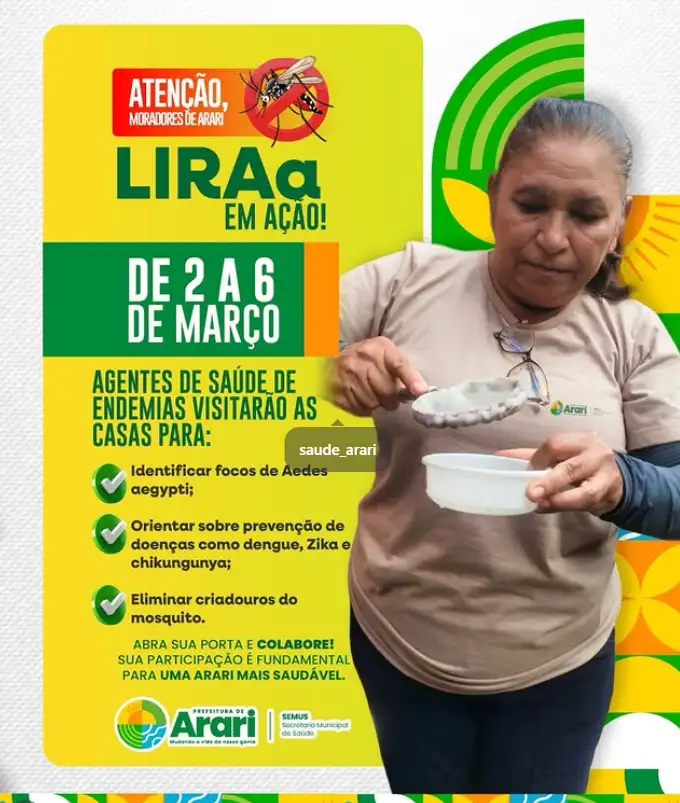 Atenção, moradores de Arari!
