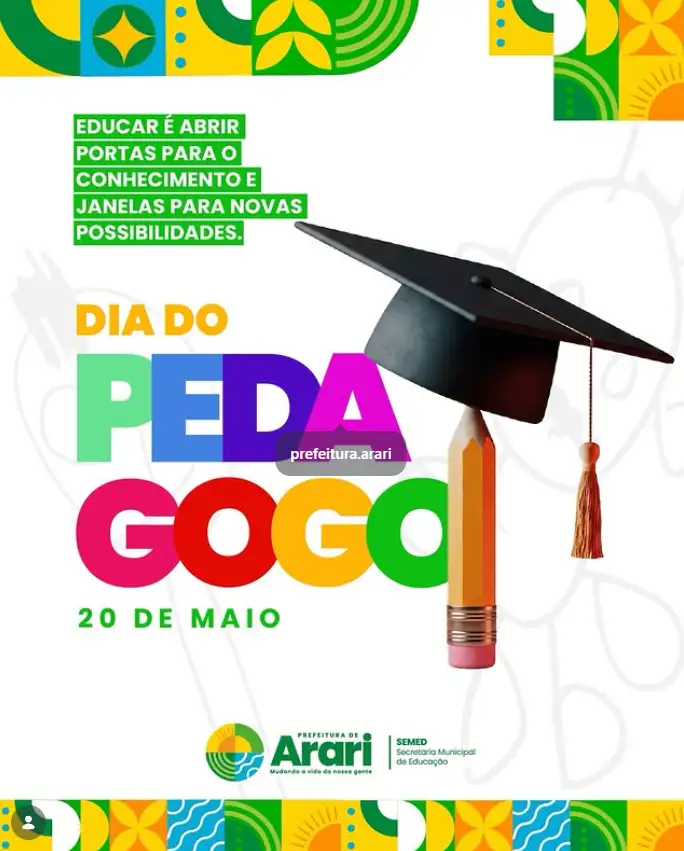 Educar é transformar sonhos em possibilidades! Neste Dia do Pedagogo, celebramos aqueles que dedicam sua vida a ensinar,