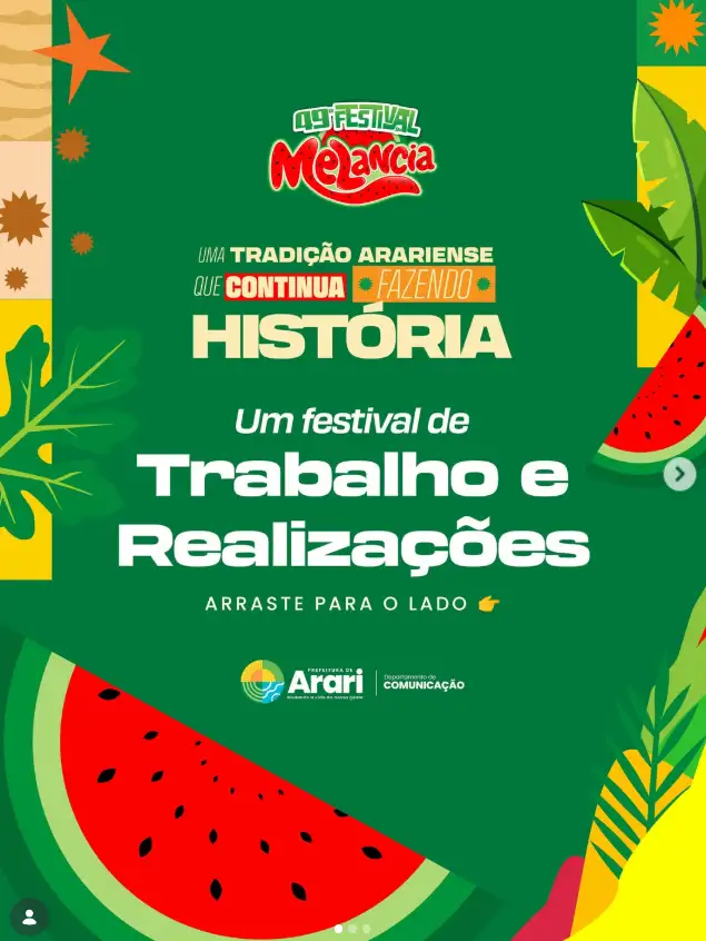 Um festival de trabalho e realizações!