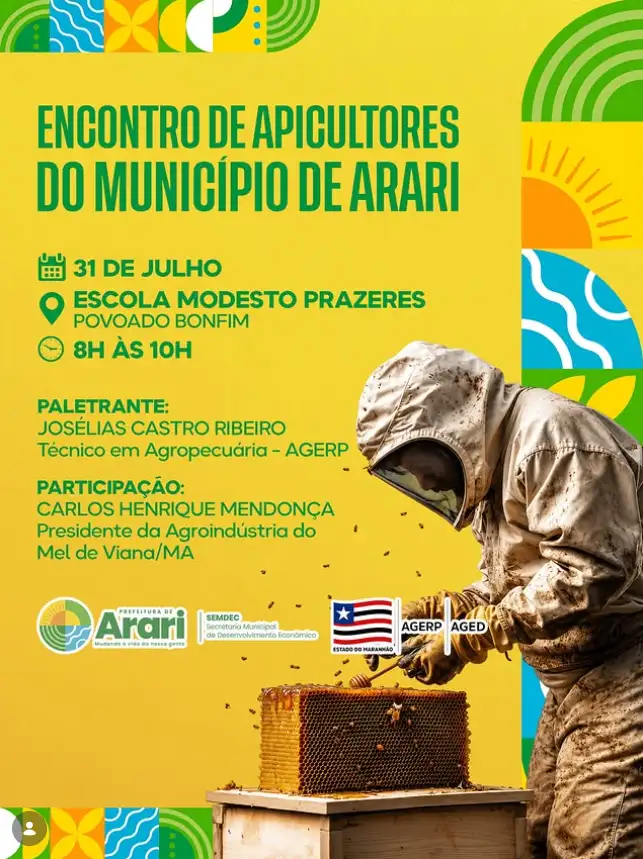 Atenção, apicultores de Arari!