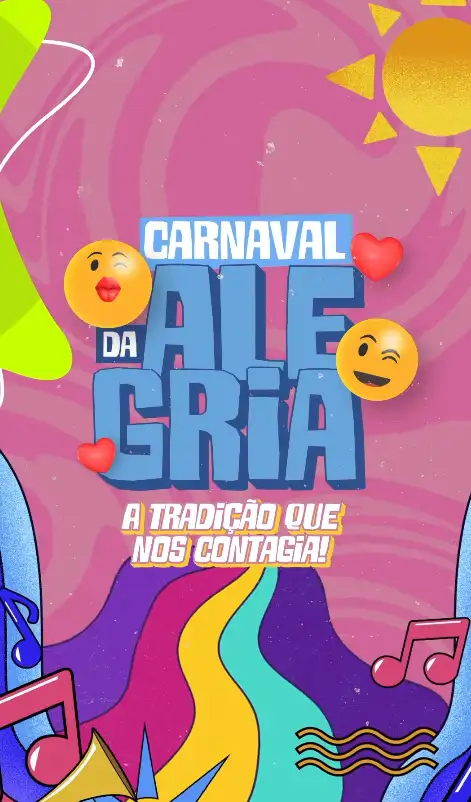 VEM AÍ O CARNAVAL DA ALEGRIA! 🎭 A tradição que nos contagia.