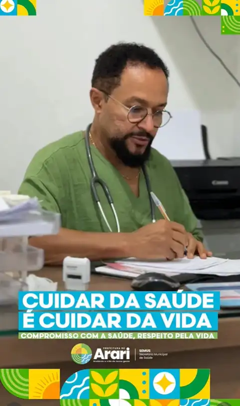 Cuidar da saúde é cuidar da vida.