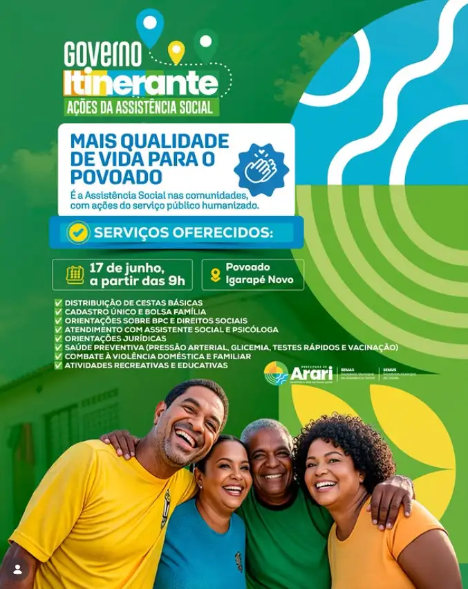 Governo Itinerante da Assistência Social Chega ao Igarapé Novo