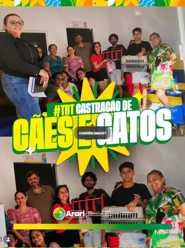 #TBT | Castração de Cães e Gatos .