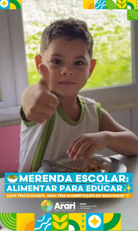 Merenda Escolar: alimentar para educar.