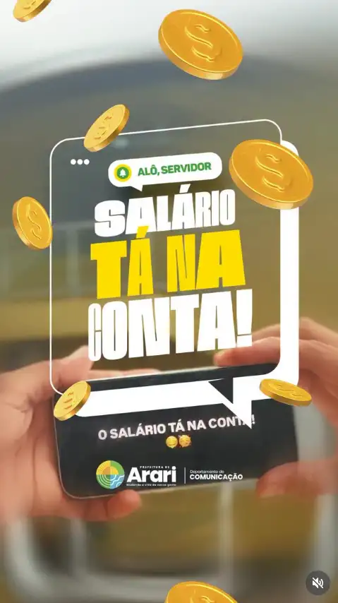 O SALÁRIO TÁ NA CONTA!